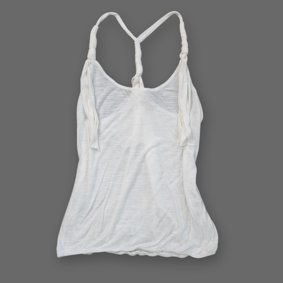 white tassel tank top